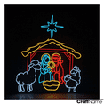 Craftnamesign Holy Night Neon Sign Wall Art For Christmas Holiday Home