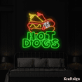 thumbnail image 1 of Craftnamesign Hotdogs Neon Sign,Fast Food Shop LED Sign,Hotdog Shop Decor, 1 of 4