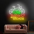 thumbnail image 1 of Craftnamesign I Like To Ride My Bicycle Led Sign Wall Art, Bicycle Neon Light For Wall Decor, 1 of 5