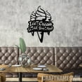 thumbnail image 1 of Craftnamesign Ice Cream Shop Metal Wall Art, Ice Cream Lovers Home Decor, Ice Cream Sign, 1 of 5