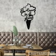 thumbnail image 1 of Craftnamesign Ice Cream Shop Metal Wall Art with LED Lights, Ice Cream Lovers Home Decor, 1 of 5