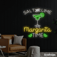 thumbnail image 1 of Craftnamesign It's Margarita Time Neon Sign, Cocktail LED Sign, Bar Decor, 1 of 4