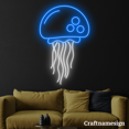 thumbnail image 1 of Craftnamesign Jellyfish Neon Sign for Aquarium Bedroom Wall Decor, 1 of 1