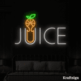 thumbnail image 1 of Craftnamesign Juice Neon Sign,Orange LED Sign,Fruit Shop Decor,Shop Signs, 1 of 4