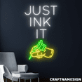 thumbnail image 1 of Craftnamesign Just Ink It Led Sign, Tattoo Studio Wall Art, Ink Tattoo Studio Decor, 1 of 4