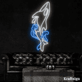 thumbnail image 1 of Craftnamesign Killer Whale Neon Sign, Whale Wall Art, Killer Whale Decor, 1 of 4
