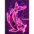 thumbnail image 1 of Craftnamesign Koi Fish Neon Acrylic Print, Koi Fish Lover Gift, Room Decor, 1 of 4