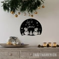 thumbnail image 1 of Craftnamesign Let It Snow Metal Sign Led Light, Snowman Metal Sign, Christmas Metal Signs, 1 of 5