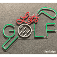 thumbnail image 1 of Craftnamesign Let's Golf Neon Sign, Golf Club Decor, Golf Shop LED Signage, 1 of 3