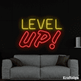 thumbnail image 1 of Craftnamesign Level Up Neon Sign, Bedroom Decor, Level Up LED Sign, 1 of 4