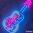 thumbnail image 1 of Craftnamesign Live Music Neon Sign, Guitar LED Sign, Coffee Shop Decor, Music Show Wall Art, 1 of 5