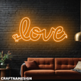 thumbnail image 1 of Craftnamesign Love Dachshund Neon Light For Dog Store Pet Spa Clinic Wall Sign, 1 of 5