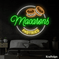 thumbnail image 1 of Craftnamesign Macarons Neon Sign, Cake Shop LED Sign, Pastries Decor, 1 of 4