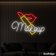 thumbnail image 1 of Craftnamesign Makeup Neon Sign, Cosmetic LED Sign, Makeup Studio Decor, 1 of 4