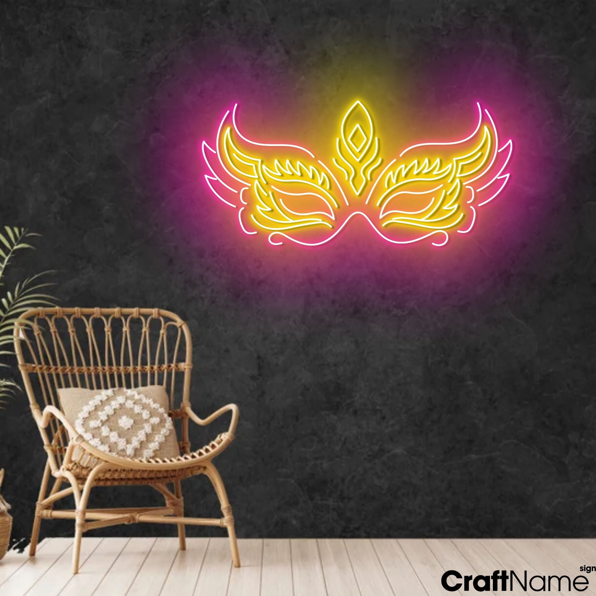 Craftnamesign Mark Neon Sign Light Up For Bar Store Business Wall Decor