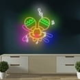 thumbnail image 1 of Craftnamesign Mexican Maracas Neon Light Sign, Mexican Fiesta Wall Art Decor, 1 of 5