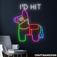 thumbnail image 1 of Craftnamesign Mexican Pinata Neon Sign, Pinata Horse Wall Art, Birthday Wall Decor, 1 of 4
