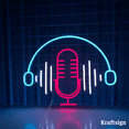 thumbnail image 1 of Craftnamesign Micro Neon Sign, Music Studio LED Sign, Talkshow Decor, 1 of 4