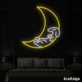 thumbnail image 1 of Craftnamesign Moon Dachshund Neon Sign, Kid Room Decor, Christmas Gifts, 1 of 4