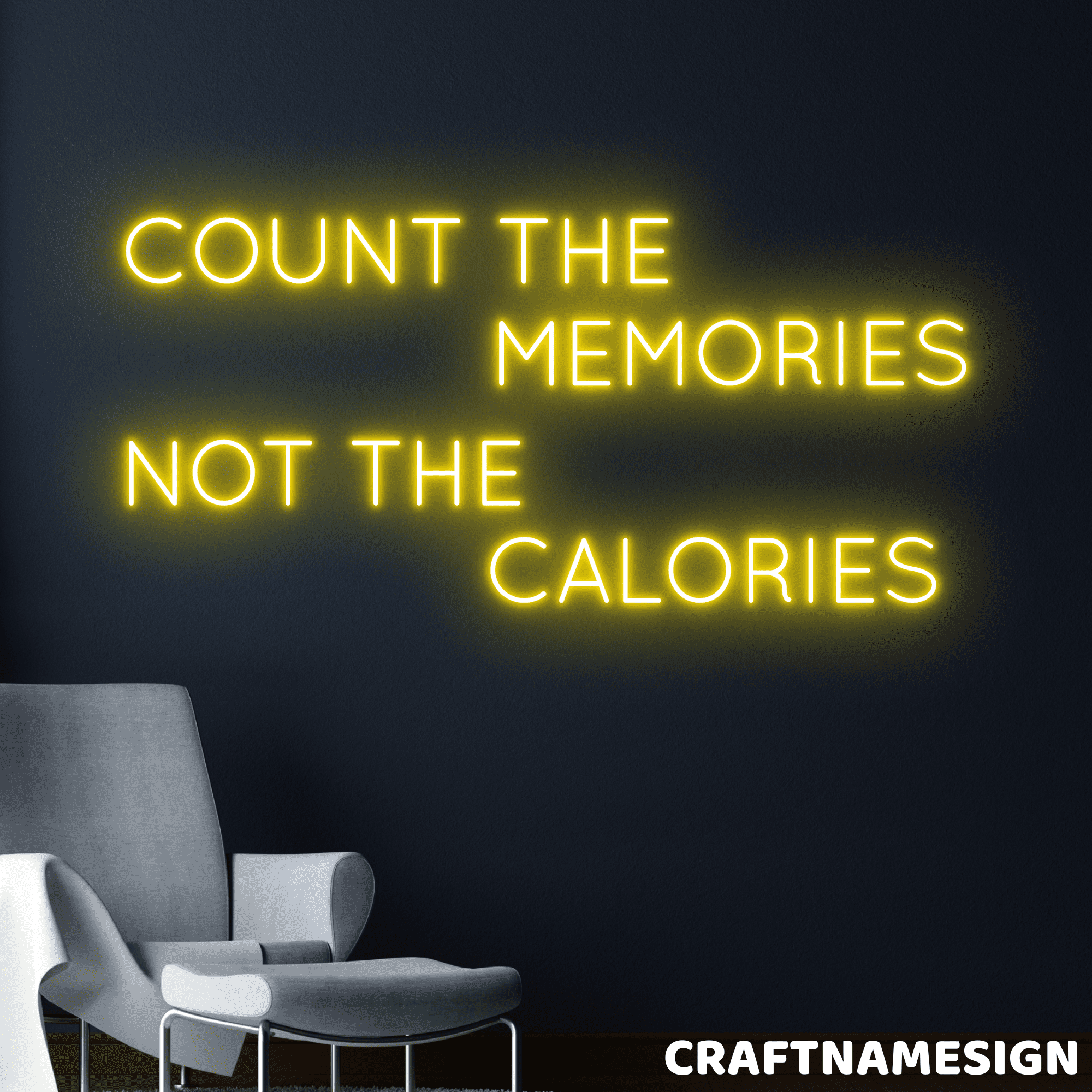 Craftnamesign Motivational Quote Led Sign, Work Out Wall Art, Fitness ...