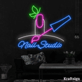 thumbnail image 1 of Craftnamesign Nail Studio Neon Sign, Manicurist Gift, Nail Shop Decor, 1 of 4