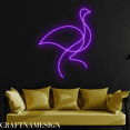 thumbnail image 1 of Craftnamesign Ostrich Line Art Neon Sign for Bedroom Kid Room Wall Decor, 1 of 5