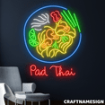 thumbnail image 1 of Craftnamesign Pad Thai Sign, Thailand Food Wall Decor, Restaurant Wall Art, 1 of 4