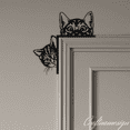 thumbnail image 1 of Craftnamesign Peeking Cat Door Corner Hanger, Pet Door Corner Decor for Bedroom Living Room, 1 of 5