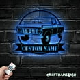 thumbnail image 1 of Craftnamesign Personalized Muscle Car Silhouette Custom Wall Art Led Lights, 1 of 5