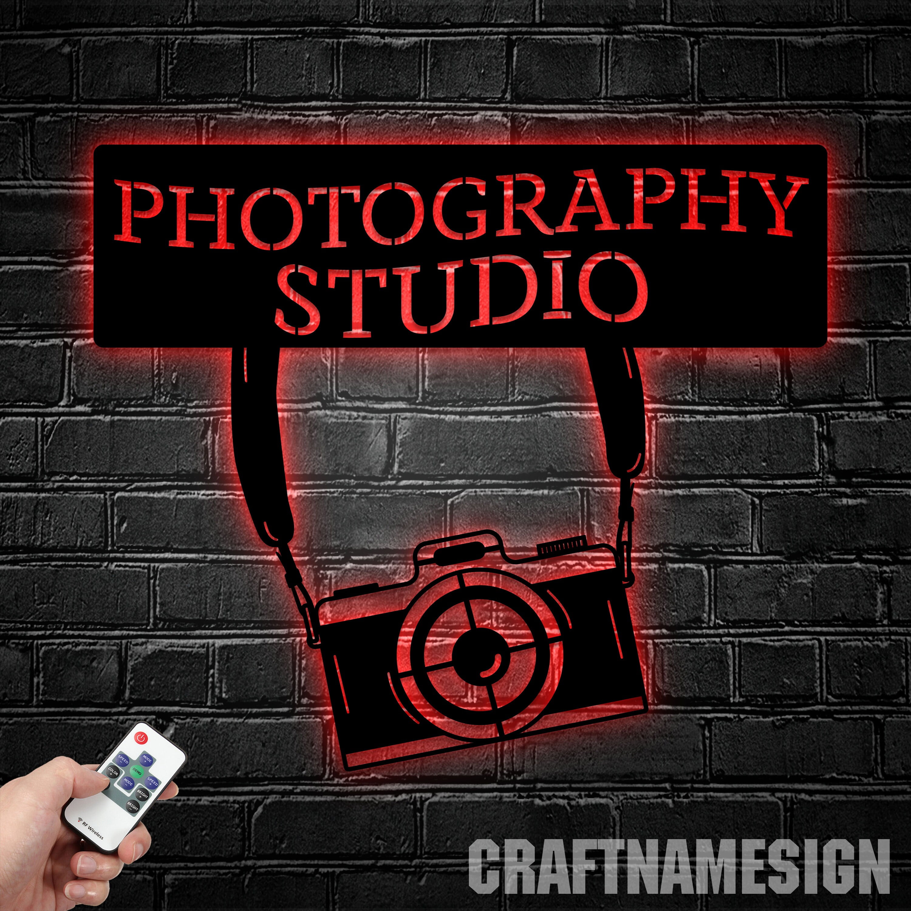 Craftnamesign Personalized Photographer Metal Sign,Custom Camera Sign ...