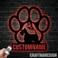 thumbnail image 1 of Craftnamesign Personalized Scottish Terrier Dog Metal Sign LED Light, Terrier Dog Lover Name Sign, 1 of 5