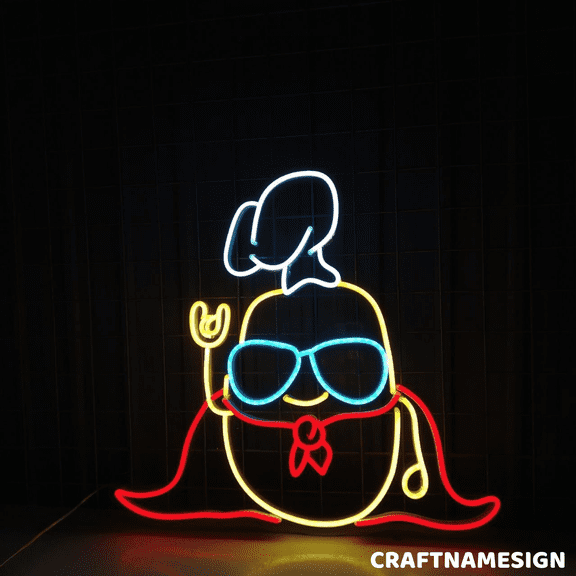 Craftnamesign Pineapple Chef Neon Light For Restaurant Kitchen Wall Decor