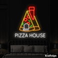 thumbnail image 1 of Craftnamesign Pizza House Neon Sign, Pizza Restaurant Decor, Pizza Signs, 1 of 4