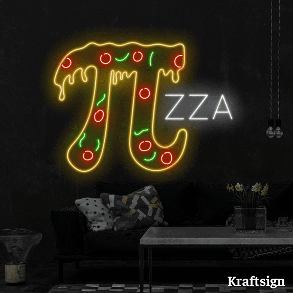 Craftnamesign Pizza Neon Sign, Pizza Italian Restaurant Decor, Pizza Signs