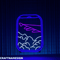 thumbnail image 1 of Craftnamesign Plane Window View Neon Sign, Aircraft Wall Decor, Hotel Wall Art, 1 of 4