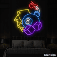 thumbnail image 1 of Craftnamesign Playing Card Neon Sign, Billiard LED Sign, Game Casino Decor, 1 of 4
