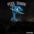 thumbnail image 1 of Craftnamesign Pool Shark Neon Sign, Shark LED Sign, Billiards Club Decor, 1 of 4