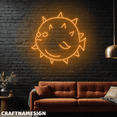 thumbnail image 1 of Craftnamesign Puffer Fish Neon Sign, Blowfish Wall Art, Sea Animal Wall Decor, 1 of 5