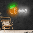 thumbnail image 1 of Craftnamesign Pumpkin Ghost Game Neon Light For Halloween Gaming Room Wall Decor, 1 of 5