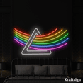 thumbnail image 1 of Craftnamesign Rainbow Neon Sign, Rainbow Wall Art, Bedroom Living Decor, 1 of 4