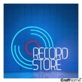 thumbnail image 1 of Craftnamesign Record Store Neon Light Up, Record Wall Art, Open Sign For Store Decor, 1 of 5