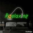 thumbnail image 1 of Craftnamesign Relaxing LED Neon Sign, Fishing Club Decor, Fish Shop Decor, 1 of 4