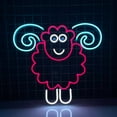 thumbnail image 1 of Craftnamesign Sheep Neon Sign, Animal Led Sign, Sheep Lover Gifts, Kid Room Decor, 1 of 4