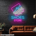 thumbnail image 1 of Craftnamesign Shoes Store Neon Light, Open Sign LED For Shoes Shop Wall Decor, 1 of 5