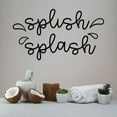 thumbnail image 1 of Craftnamesign Splish Splash Metal Wall Art, Bathroom Wall Decor, Bathroom Sign, 1 of 4