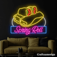 thumbnail image 1 of Craftnamesign Spring Roll Neon Sign Neon Sign Vietnamese Food Restaurant Wall Decor, 1 of 4