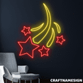 thumbnail image 1 of Craftnamesign Stars Fireworks Neon Sign, Bedroom Wall Art, Store Shop Wall Decor, 1 of 4