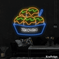 thumbnail image 1 of Craftnamesign Takoyaki Neon Sign, Fast Food Korean Shop Decor, LED Signs, 1 of 4