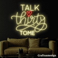 thumbnail image 1 of Craftnamesign Talk Thirty To Me Neon Sign for Birthday Party Home Bedroom Wall Decor, 1 of 4