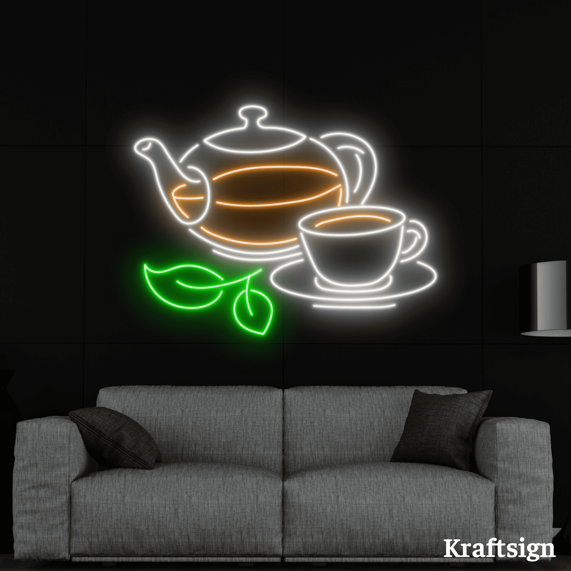 Led Tea Sign Board Craftnamesign Tea Neon Sign, Tea Shop LED Sign, Living Room Decor ...